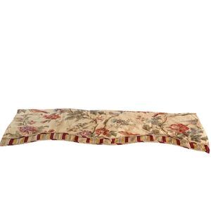 Waverly Charleston Chirp Scalloped Valance Lot of 2 Window Treatment Farmhouse